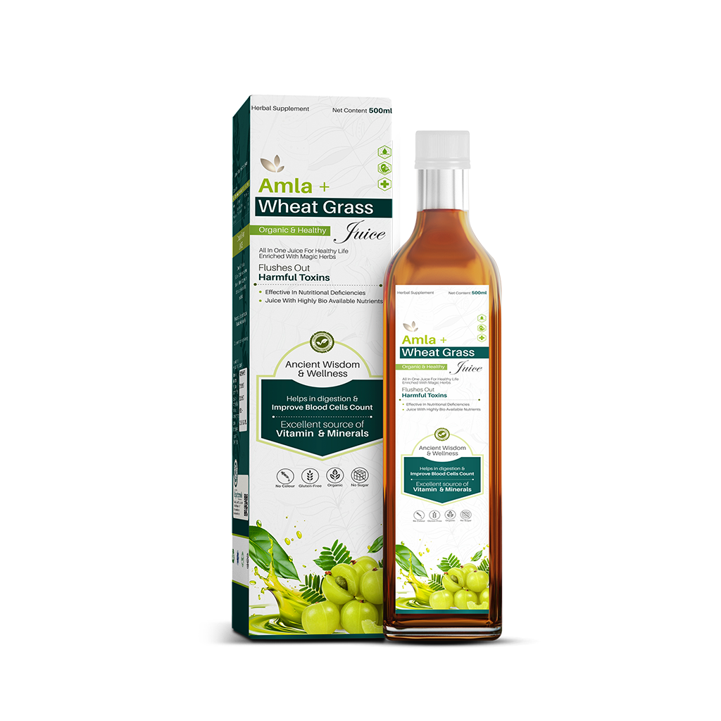 Amla + wheat grass juice